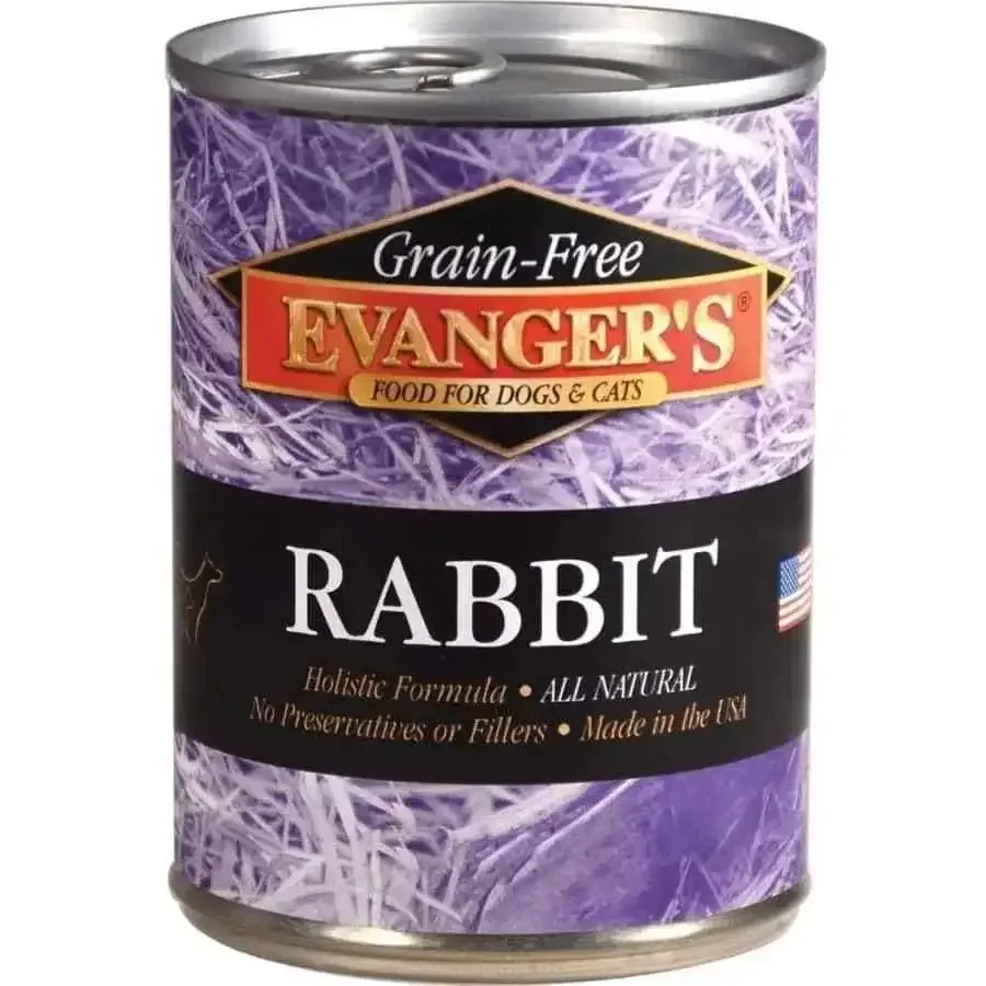 Evanger's Grain-Free Rabbit Canned Dog & Cat Food case of 12