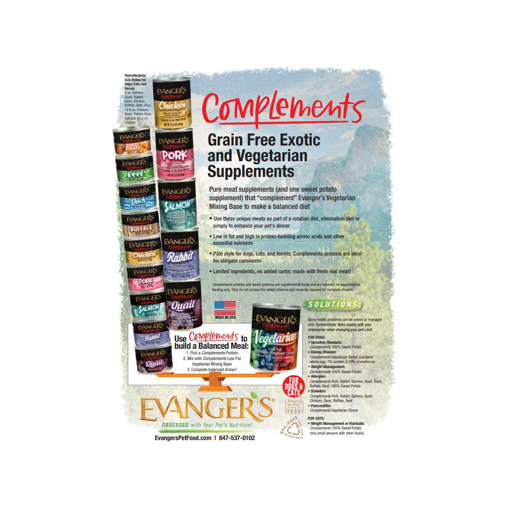Evanger's Grain-Free Wet Dog & Cat Food Pork 6oz 24pk - Image 2