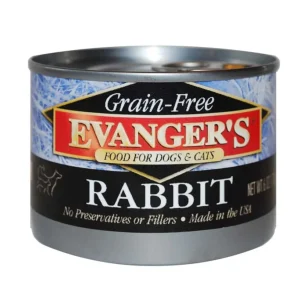 Evanger's Grain-Free Wet Dog & Cat Food Rabbit 6oz 24pk
