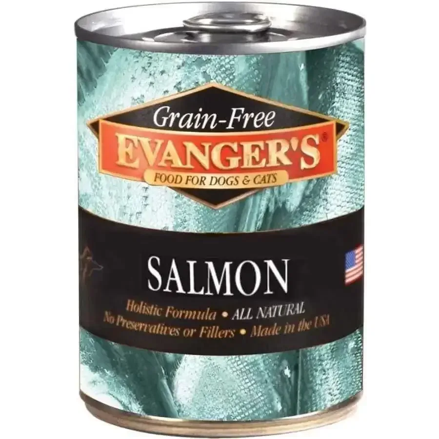 Evanger's Grain-Free Wild Salmon Canned Dog & Cat Food case of 12