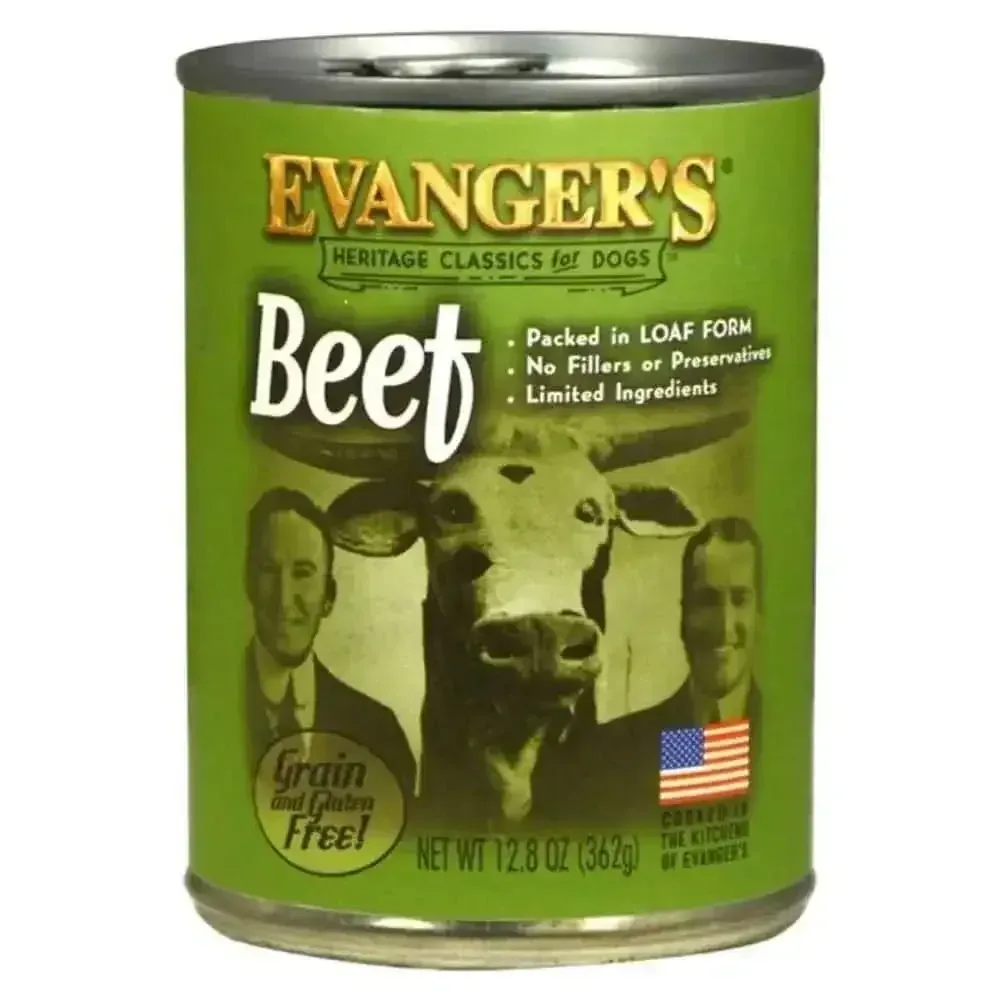 Evanger's Heritage Classic Beef Canned Dog Food case of 12