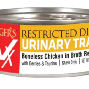 Evanger's Restricted Diet Urinary Tract Boneless Chicken Wet Cat Food-5.5oz-24Pc