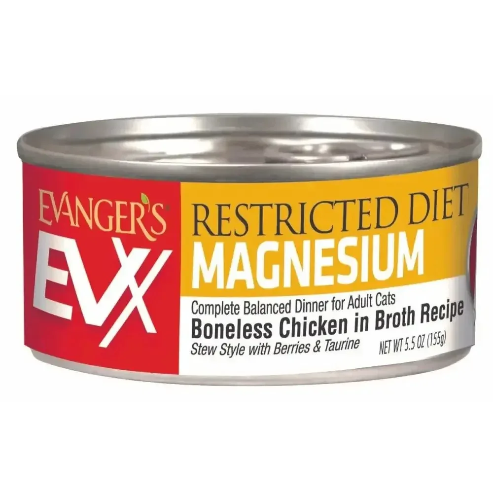 Evanger's Restricted Magnesium Cat Food for Optimal Feline Health
