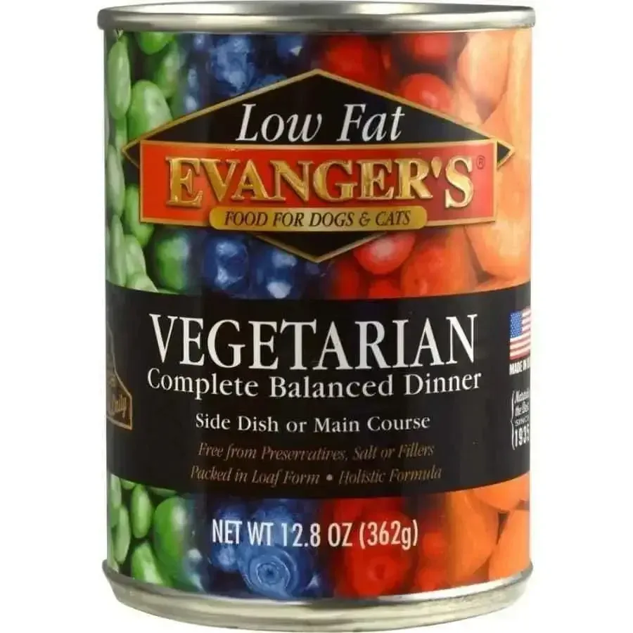 Evanger's Super Premium Vegetarian Wet Dog & Cat Food – 12ea/12.8oz