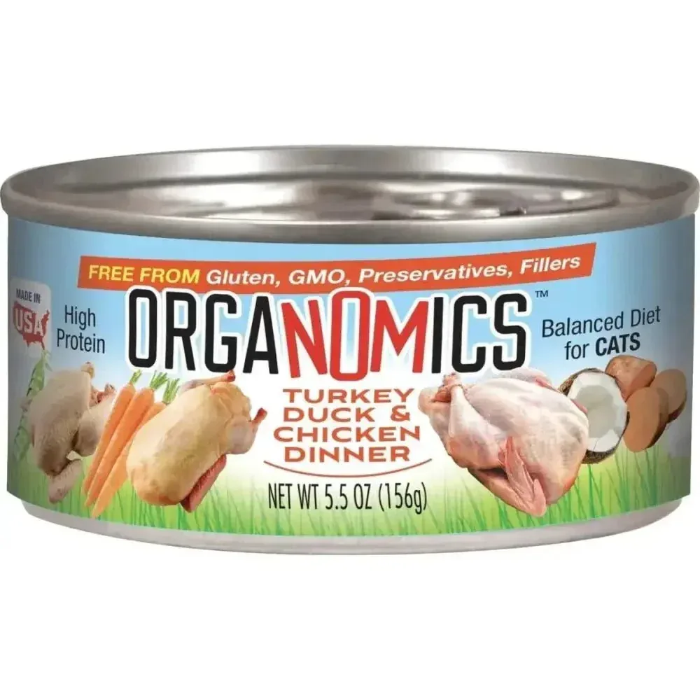 Evanger's Turkey Chicken Cat Food Grain-Free Pate Wet Cat Food 24/5.5oz