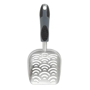 ExquisiCat® Aluminum Cat Litter Scoop W/ Textured Comfort Handle, Easy Sifting & Easy To Clean