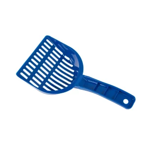 ExquisiCat® Basic Sifting Litter Scoop W/ Easy to Grip Handle, Compatible W/ Most Litter, Blue
