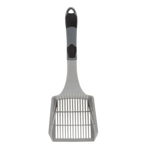 ExquisiCat® Cat Litter Scoop W/ Textured Thumb Pad For Secure Grip, Easy Sift For Most Cat Litter