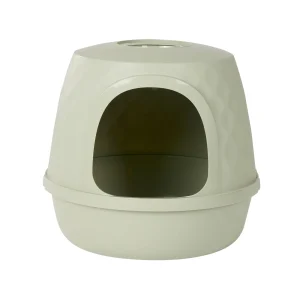 ExquisiCat® Diamond Dome Hooded Cat Litter Box, Wide Entry, Sage