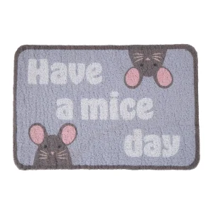 Exquisicat® "Have a Mice Day" Design Scatter Control Large Litter Mat, 36" x 22.5"