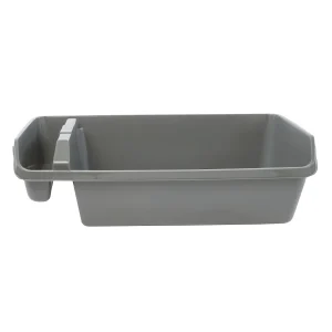 ExquisiCat® Jumbo Cat Litter Box with Storage for Accessories, Heavy-Duty, Gray, 34"x19.7"x10"