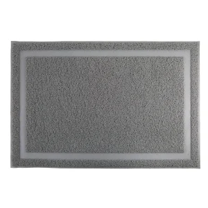 ExquisiCat® Scatter Control Cat Litter Mat, Waterproof, Gray