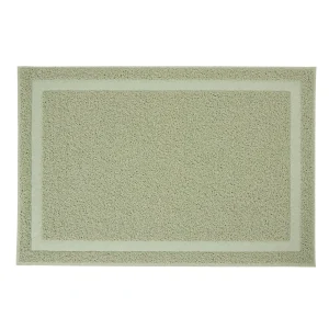 ExquisiCat® Scatter Control Large Cat Litter Mat, Waterproof, Sage, 36" x 24"