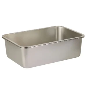 ExquisiCat® Stainless Steel Sifting Litter Box, Durable & Easy-to-Clean Material