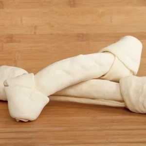 Extra Heavy Knotted Rawhide Bone