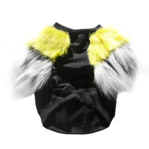 EYE OF DOG | Acid Lime Faux Fur Top