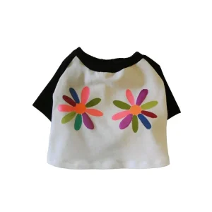 EYE OF DOG | Flower Crop Top T-Shirt