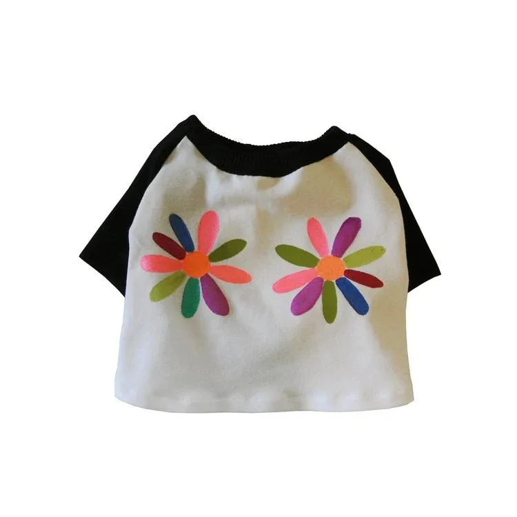 EYE OF DOG | Flower Crop Top T-Shirt