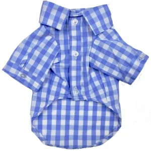 FAB DOG | Blue Plaid Button Down