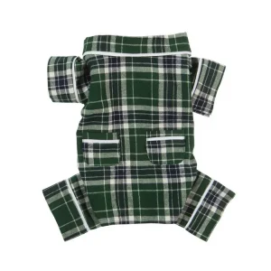 FAB DOG | Green Flannel PJs