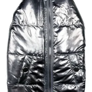 FAB DOG | Metallic Puffer Coat in Silver