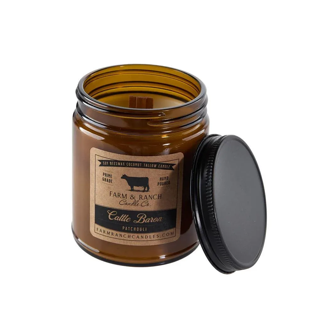 Farm & Ranch Candle Co 7oz Cattle Baron Candle