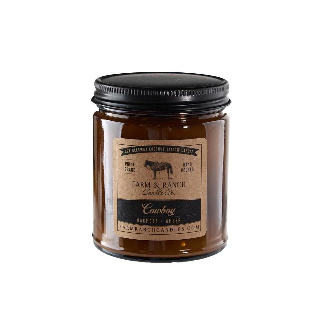 Farm & Ranch Candle Co 7oz wboy Candle