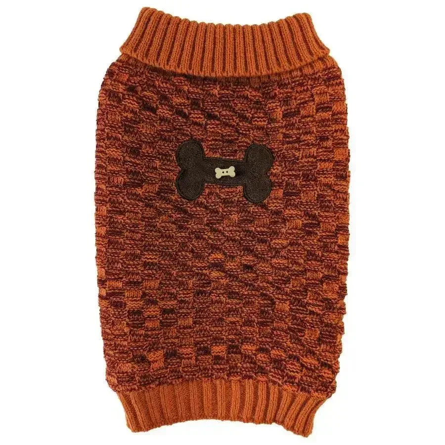 Fashion Pet Bone Accent Dog Sweater