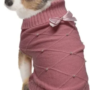 Fashion Pet Flirty Pearl Dog Sweater Pink