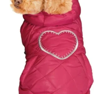 Fashion Pet Girly Puffer Dog Coat Pink