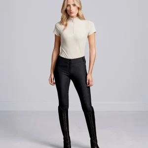 Felicio Womens Gel Full Seat Riding Breeches Black