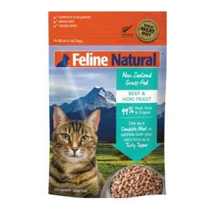 Feline Natural Cat Freeze-Dried Beef Hoki 11oz.