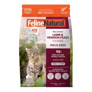Feline Natural Cat Freeze-Dried Grain-Free New Zealand Lamb & Venison Feast 11 oz