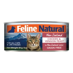 Feline Natural Cat Grain Free Chicken & Venison 3oz.