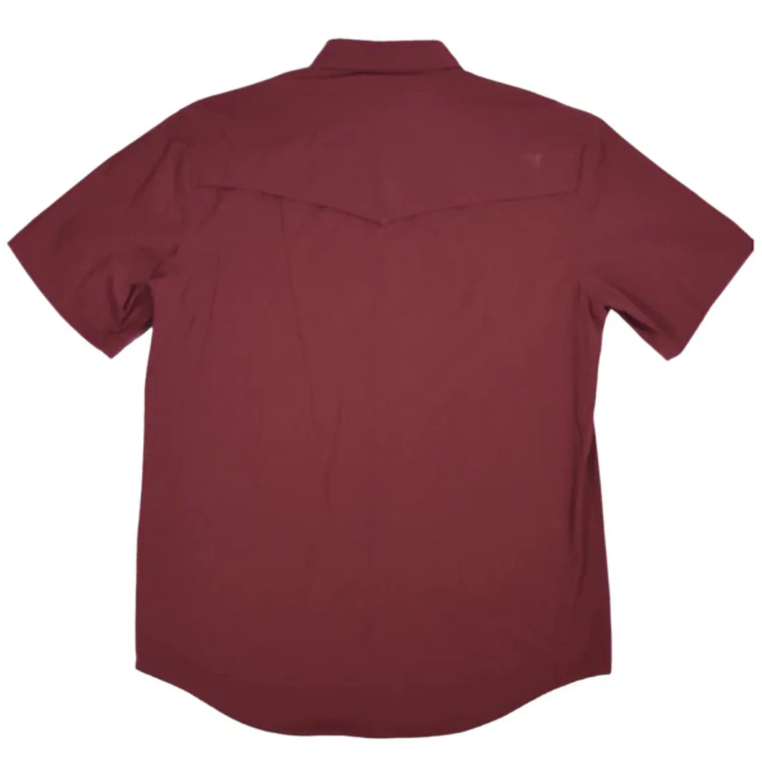 Ferrell Brands Inc Brand Mens Maroon Vented Pearl Snap Shirt - Image 2
