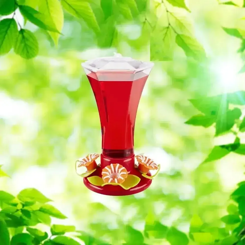 Festive Flower 24 oz. Hummingbird Feeder