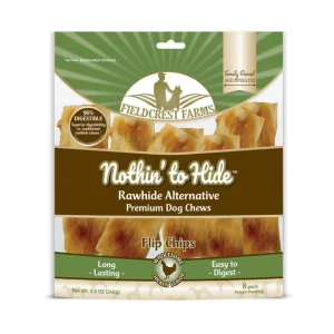 Fieldcrest Farms Nothin' to Hide Flip Chips Dog Treat Chicken 8pk