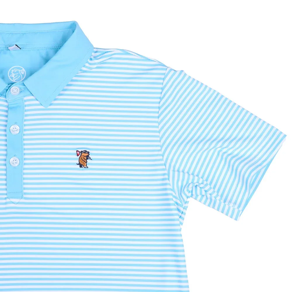Fieldstone Boy's Blue Fairway Polo - Image 2