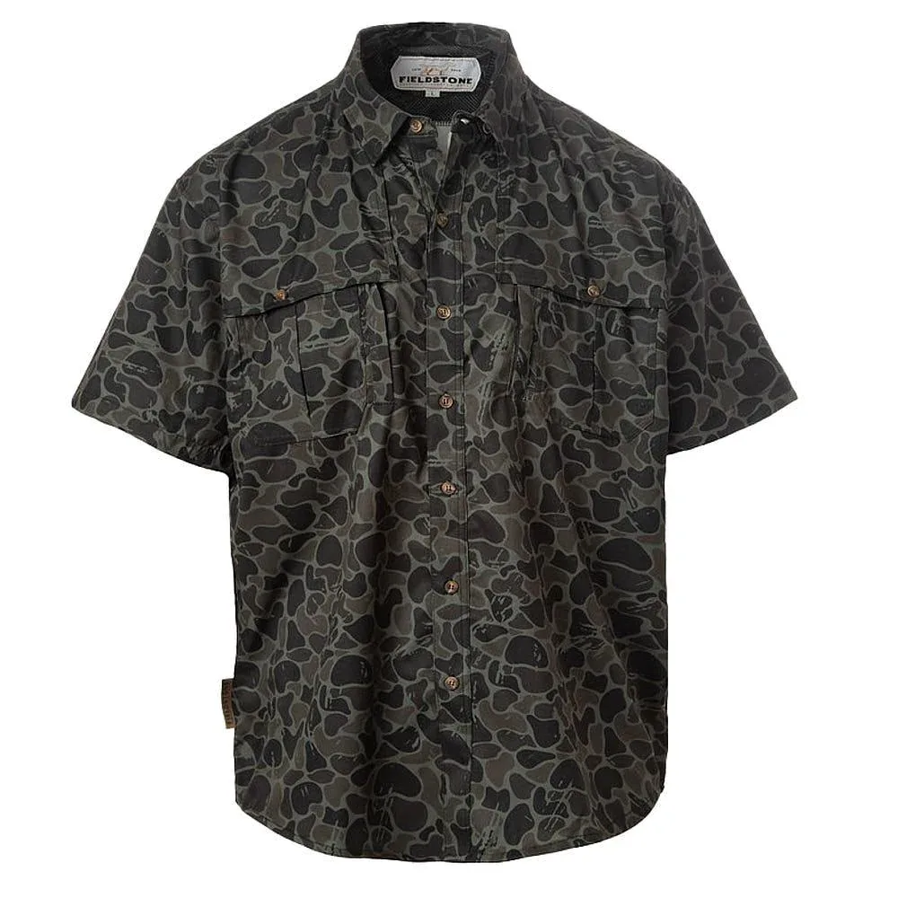 Fieldstone Boy's Nightshade Camo Button Down Shirt