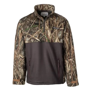 Fieldstone Boy's Real Tree Marshland Camo Quarter Zip