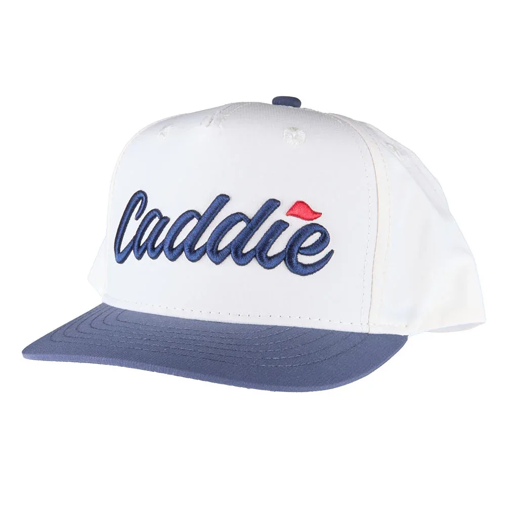 Fieldstone Caddie Boy's White & Navy Solid Bill Cap - Image 2