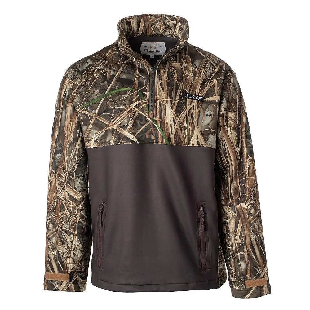 Fieldstone Men's Camo Real Tree Marshland Quarter Zip