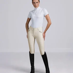 Filetto Womens Gel Full Seat Riding Breeches Vanilla