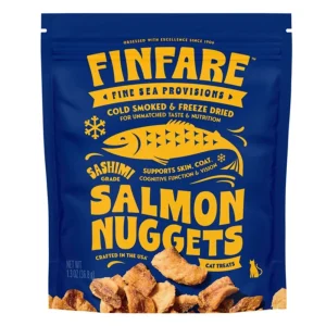Finfare Cat, 1.3 oz Freeze-dried Smoked Salmon Nuggets