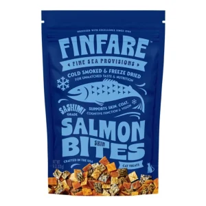 Finfare Cat, 6 oz Freeze-dried Smoked Salmon Skin Bites