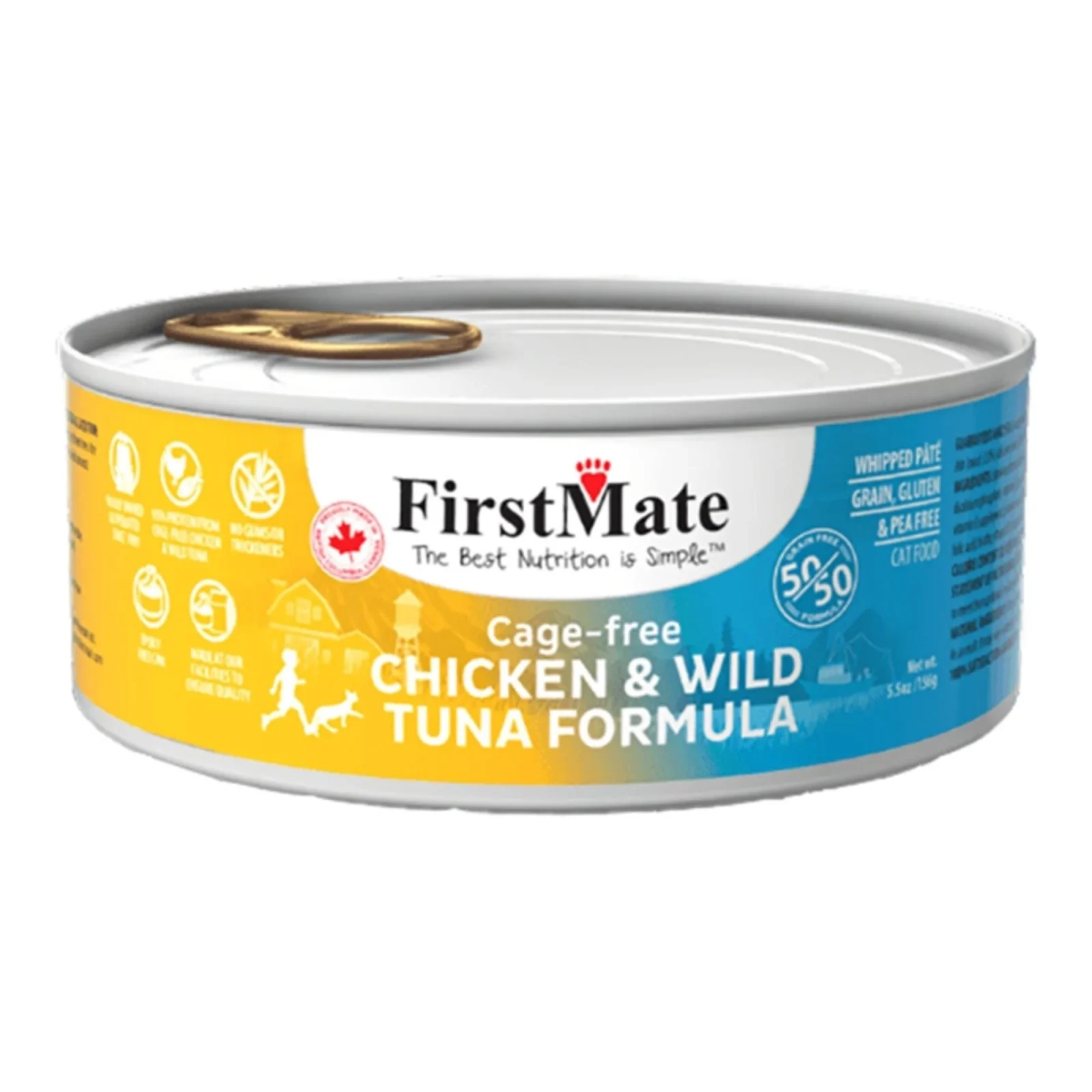 Firstmate Cat Chicken & Wild Tuna, 5.5 oz each, Case of 24