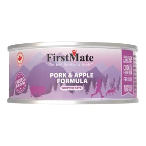 Firstmate Cat Limited Ingredient Grain-Free Pork & Apple, 3.2 oz each, Case of 24