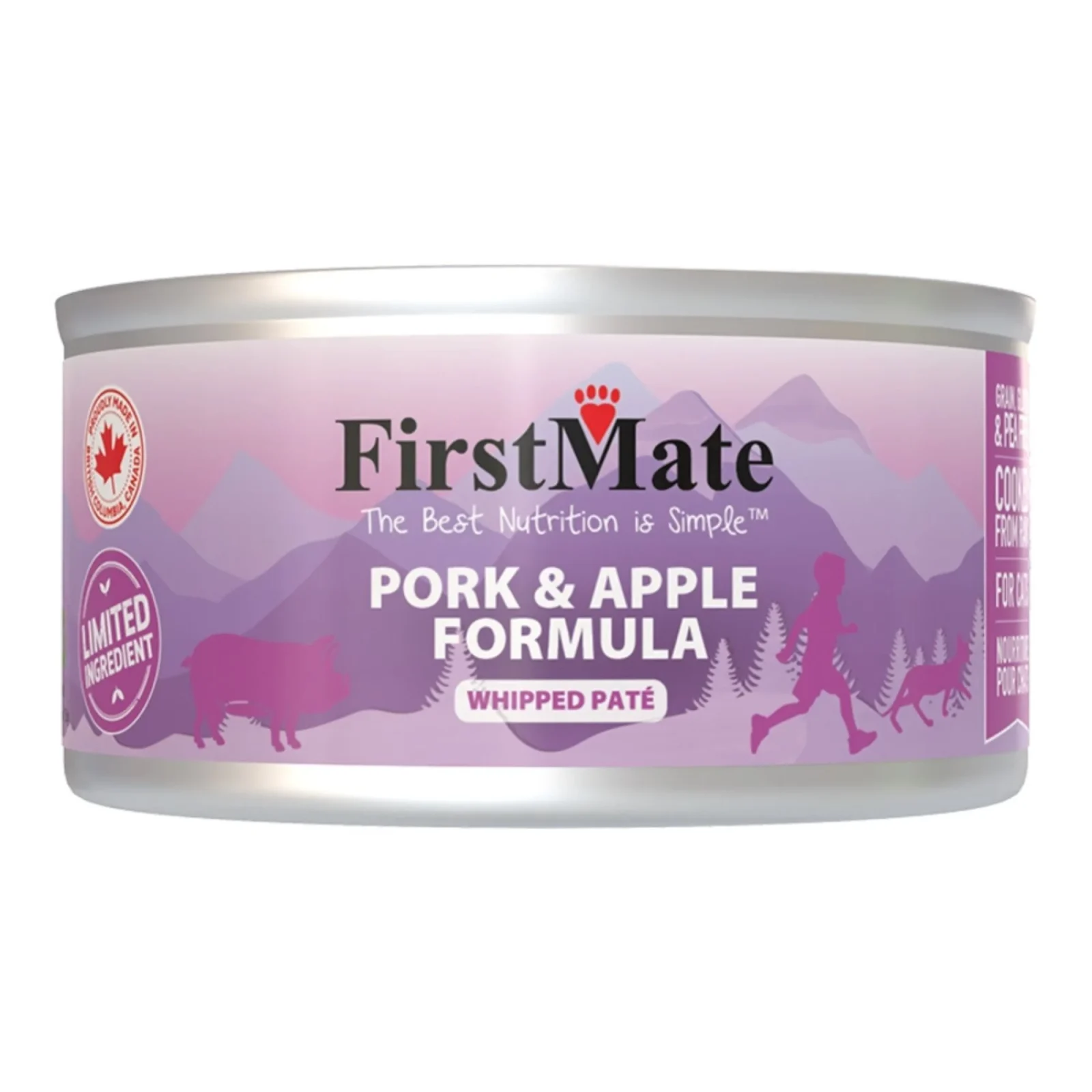 Firstmate Cat Limited Ingredient Grain-Free Pork & Apple, 5.5 oz each, Case of 24