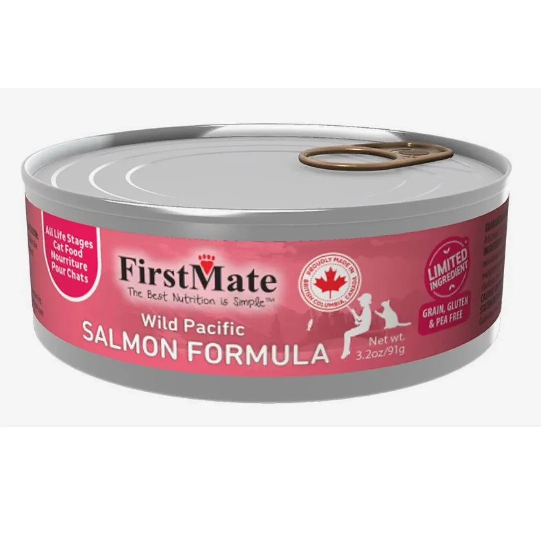 Firstmate Cat Limited Ingredient Grain Free Salmon 3.2oz. (Case of 24)