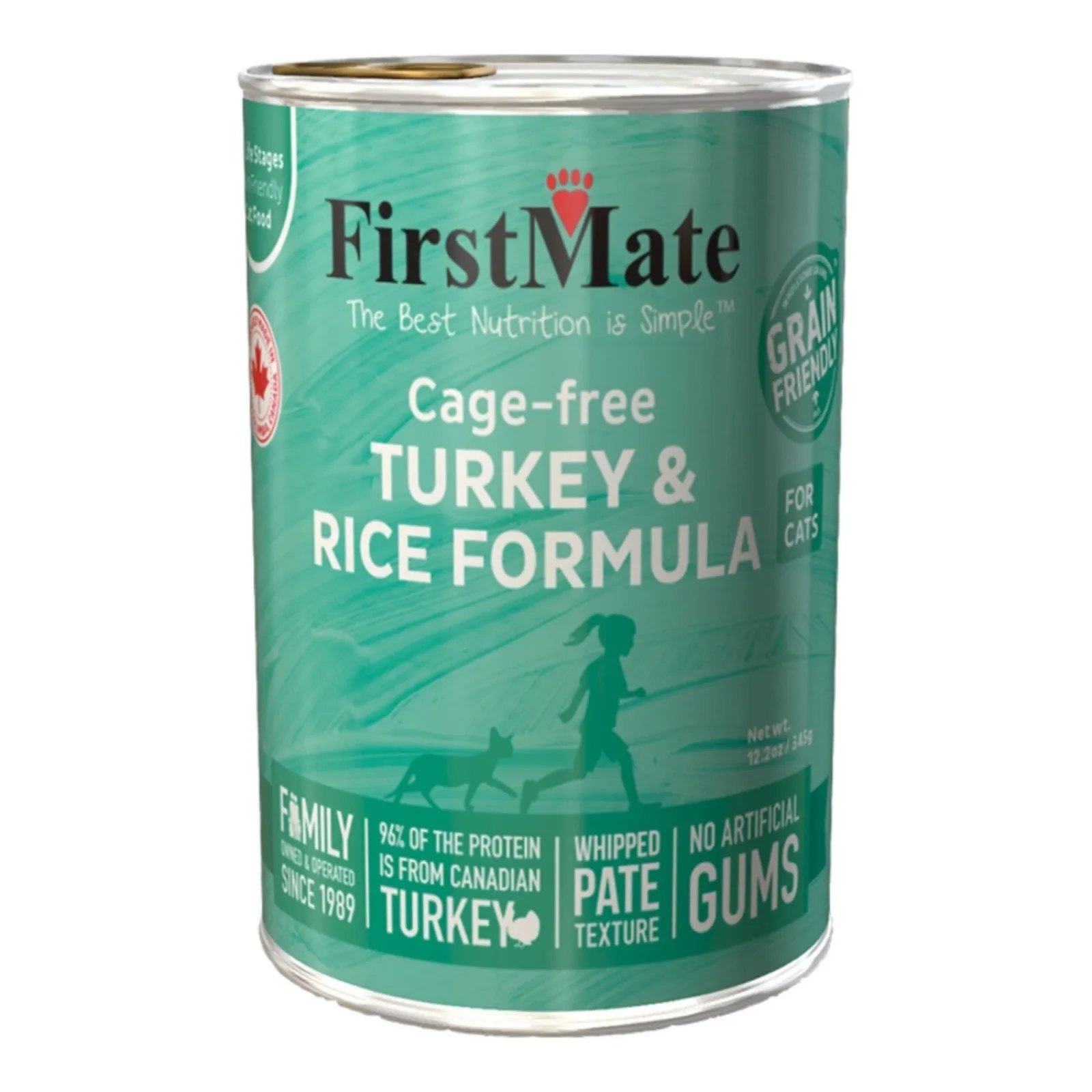 Firstmate Cat Turkey & Rice, 12.2 oz each, Case of 12